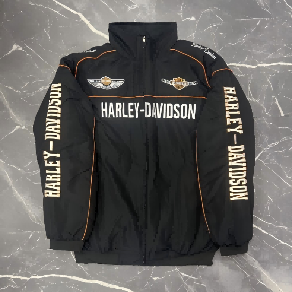 Cycling Gear For Winter - Harley Davidson Man Embroidery Jacket Autumn