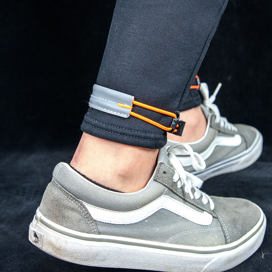 Cycling Gears - Elastic Reflective Cycling Leg Strap Adjustable