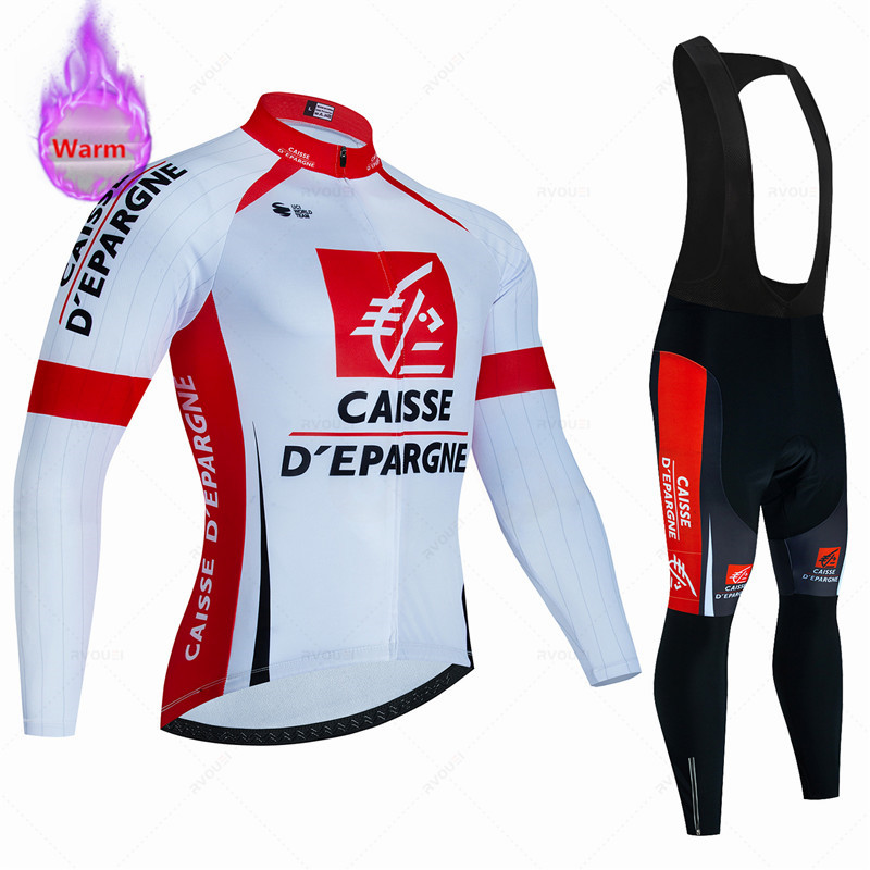 Cycling Gear For Winter - Caisse D'Épargne Winter Thermal Fleece Cycling