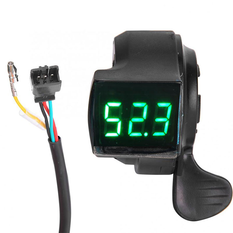 Cycling Gear Display - electric bike E-bike thumb throttle lcd
