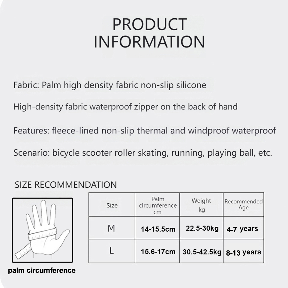 GTUBIKE Children's Gloves Warm - đánh giá và giá Cycling Gear Kids