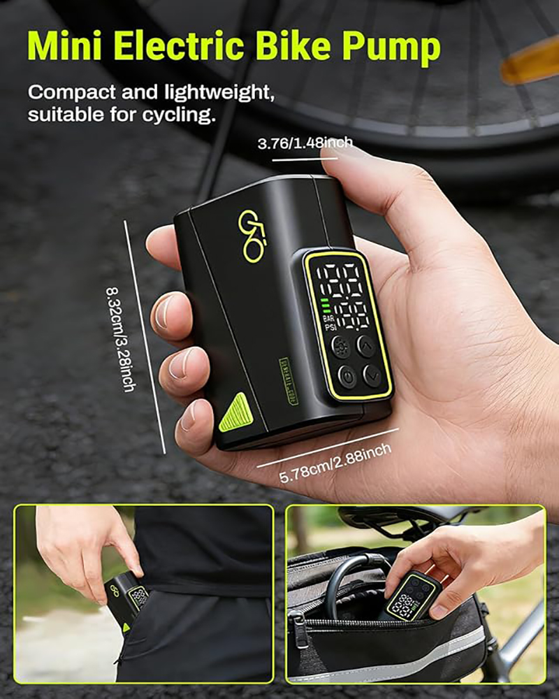 Electric Bicycle Tire Pump Min - đánh giá và giá Cycling Gear Display