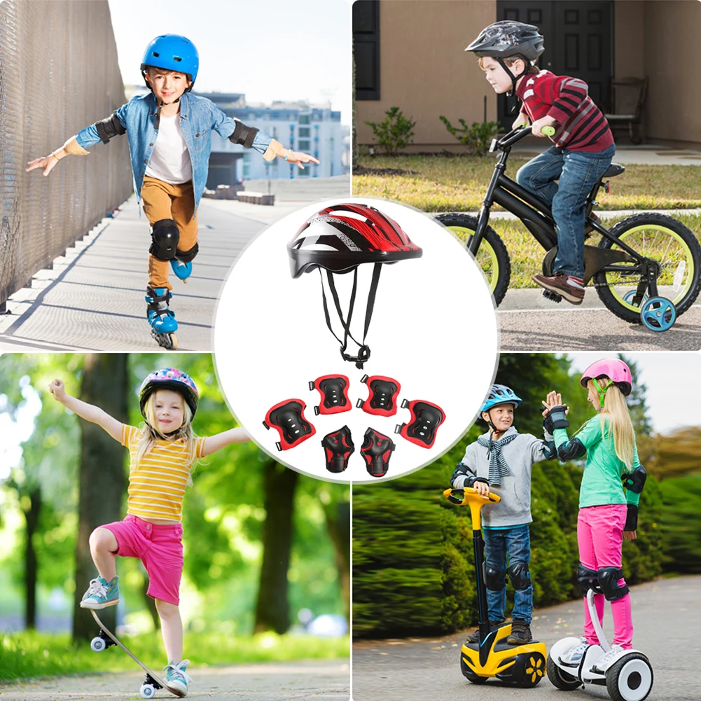 7Pcs Bicycle Sport Protective  - đánh giá và giá Cycling Gear Kids